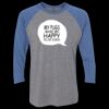 Unisex Triblend Three-Quarter Raglan T-Shirt Thumbnail