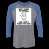 Unisex Triblend Three-Quarter Raglan T-Shirt Thumbnail