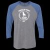 Unisex Triblend Three-Quarter Raglan T-Shirt Thumbnail