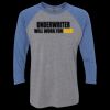 Unisex Triblend Three-Quarter Raglan T-Shirt Thumbnail