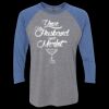 Unisex Triblend Three-Quarter Raglan T-Shirt Thumbnail