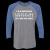 Unisex Triblend Three-Quarter Raglan T-Shirt Thumbnail