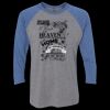 Unisex Triblend Three-Quarter Raglan T-Shirt Thumbnail