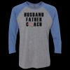 Unisex Triblend Three-Quarter Raglan T-Shirt Thumbnail