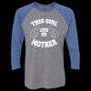 Unisex Triblend Three-Quarter Raglan T-Shirt Thumbnail