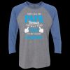Unisex Triblend Three-Quarter Raglan T-Shirt Thumbnail