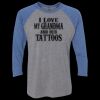 Unisex Triblend Three-Quarter Raglan T-Shirt Thumbnail