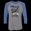 Unisex Triblend Three-Quarter Raglan T-Shirt Thumbnail