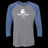 Unisex Triblend Three-Quarter Raglan T-Shirt Thumbnail