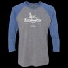 Unisex Triblend Three-Quarter Raglan T-Shirt Thumbnail