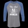 Unisex Triblend Three-Quarter Raglan T-Shirt Thumbnail