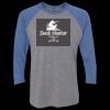 Unisex Triblend Three-Quarter Raglan T-Shirt Thumbnail