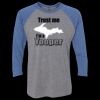 Unisex Triblend Three-Quarter Raglan T-Shirt Thumbnail