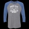 Unisex Triblend Three-Quarter Raglan T-Shirt Thumbnail