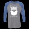 Unisex Triblend Three-Quarter Raglan T-Shirt Thumbnail