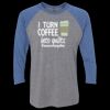 Unisex Triblend Three-Quarter Raglan T-Shirt Thumbnail