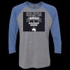 Unisex Triblend Three-Quarter Raglan T-Shirt Thumbnail