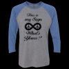 Unisex Triblend Three-Quarter Raglan T-Shirt Thumbnail