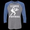 Unisex Triblend Three-Quarter Raglan T-Shirt Thumbnail
