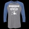 Unisex Triblend Three-Quarter Raglan T-Shirt Thumbnail