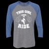 Unisex Triblend Three-Quarter Raglan T-Shirt Thumbnail