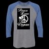 Unisex Triblend Three-Quarter Raglan T-Shirt Thumbnail