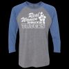 Unisex Triblend Three-Quarter Raglan T-Shirt Thumbnail