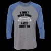 Unisex Triblend Three-Quarter Raglan T-Shirt Thumbnail