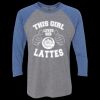 Unisex Triblend Three-Quarter Raglan T-Shirt Thumbnail