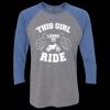 Unisex Triblend Three-Quarter Raglan T-Shirt Thumbnail
