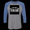 Unisex Triblend Three-Quarter Raglan T-Shirt Thumbnail