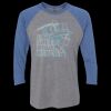 Unisex Triblend Three-Quarter Raglan T-Shirt Thumbnail