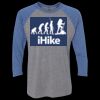 Unisex Triblend Three-Quarter Raglan T-Shirt Thumbnail