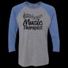 Unisex Triblend Three-Quarter Raglan T-Shirt Thumbnail