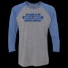 Unisex Triblend Three-Quarter Raglan T-Shirt Thumbnail