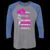 Unisex Triblend Three-Quarter Raglan T-Shirt Thumbnail