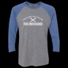 Unisex Triblend Three-Quarter Raglan T-Shirt Thumbnail