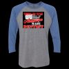 Unisex Triblend Three-Quarter Raglan T-Shirt Thumbnail