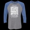 Unisex Triblend Three-Quarter Raglan T-Shirt Thumbnail