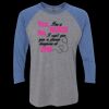 Unisex Triblend Three-Quarter Raglan T-Shirt Thumbnail