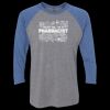 Unisex Triblend Three-Quarter Raglan T-Shirt Thumbnail