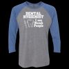 Unisex Triblend Three-Quarter Raglan T-Shirt Thumbnail