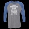 Unisex Triblend Three-Quarter Raglan T-Shirt Thumbnail
