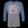 Unisex Triblend Three-Quarter Raglan T-Shirt Thumbnail