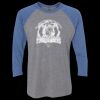 Unisex Triblend Three-Quarter Raglan T-Shirt Thumbnail
