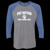 Unisex Triblend Three-Quarter Raglan T-Shirt Thumbnail