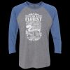 Unisex Triblend Three-Quarter Raglan T-Shirt Thumbnail