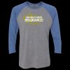 Unisex Triblend Three-Quarter Raglan T-Shirt Thumbnail