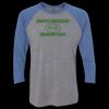 Unisex Triblend Three-Quarter Raglan T-Shirt Thumbnail