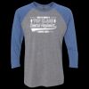 Unisex Triblend Three-Quarter Raglan T-Shirt Thumbnail